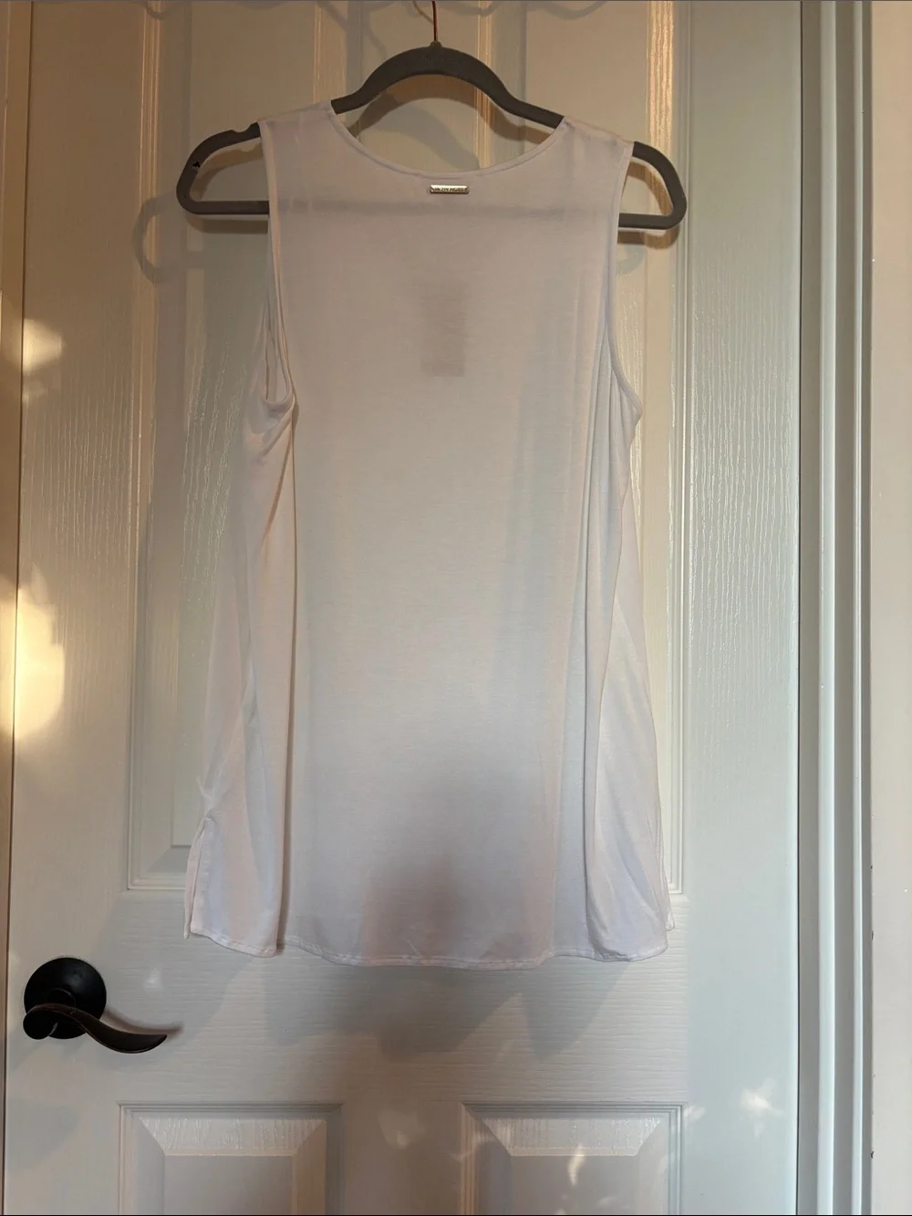 Michael Kors White Layered V-Neck Sleeveless Camisole